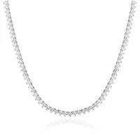 Colar classic riviera ródio branco (51cm)
