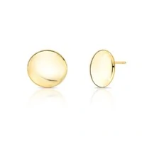 Brinco Silvia redondo liso ouro