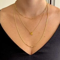 Colar Focus retângulo zircônia fancy yellow ouro