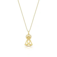 Colar Nossa Senhora Aparecida cravejado ouro
