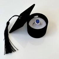 Caixinha para anel chapéu formatura capelo preto