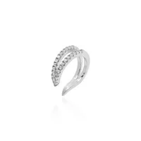 Piercing fake Gigi cravejado ródio branco