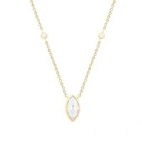 Colar Jack Moissanite prata 925 banho ouro