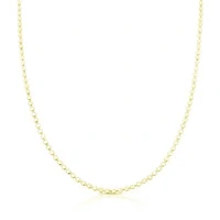 Colar Urban bolinhas lisas achatadas ouro (45cm)