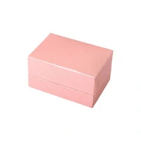 Caixinha para aliança em courino e veludo rosa