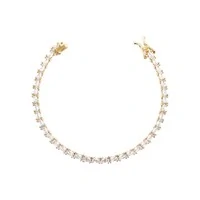 Pulseira riviera Bonnie zircônias brancas ouro