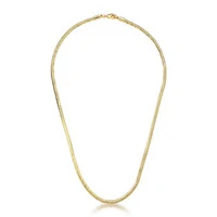 Colar malha rabo de rato ouro (60cm)