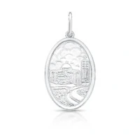 Colar medalha Nossa Senhora Aparecida prata 925