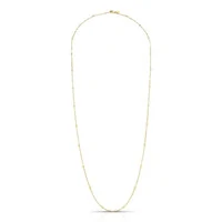 Colar Vicky bolinhas lisas ouro (70cm)