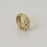 Anel aliança tripla Emma prata 925