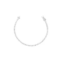 Pulseira riviera Carina zircônias brancas ródio branco
