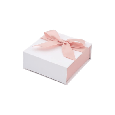 Foto Caixinha para presente em papel e veludo (rosa) 9x9