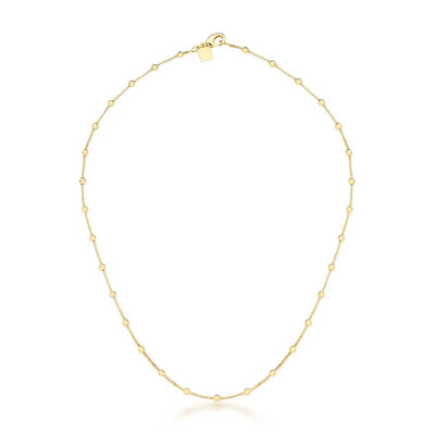 Foto Colar Vicky bolinhas lisas ouro (40cm)