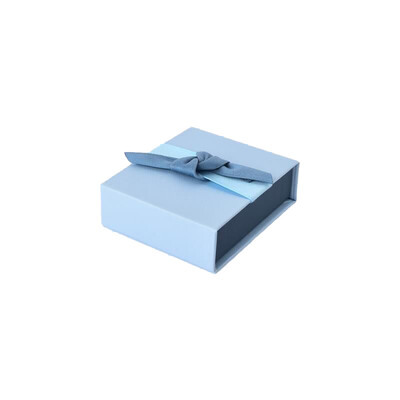 Foto Caixinha para presente em papel e veludo (azul)
