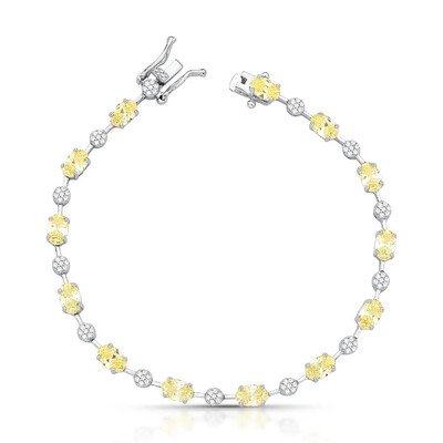 Foto Pulseira riviera Anna zircônias fancy yellow ródio branco