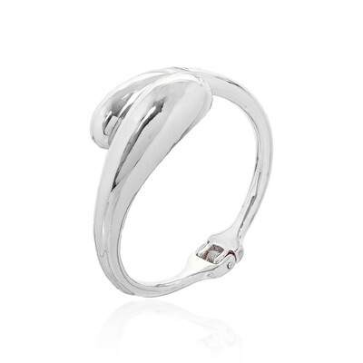 Foto Pulseira bracelete Florence liso ródio branco