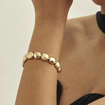 FotoPulseira bracelete Milano acetinado ouro