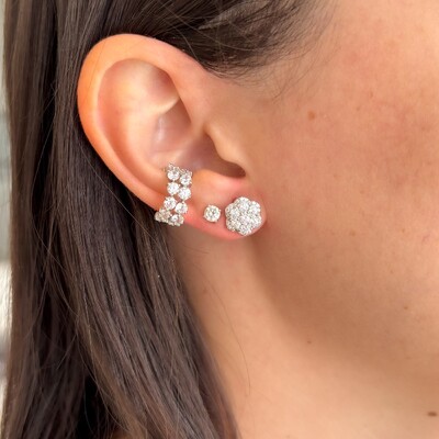 FotoBrinco Julia cravejado zircônias brancas ródio branco