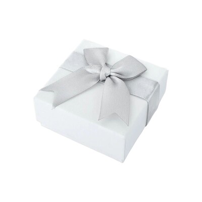 Foto Caixinha para anel/colar/brinco cartonada (cinza)