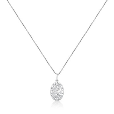 Foto Colar medalha São Judas Tadeu prata 925