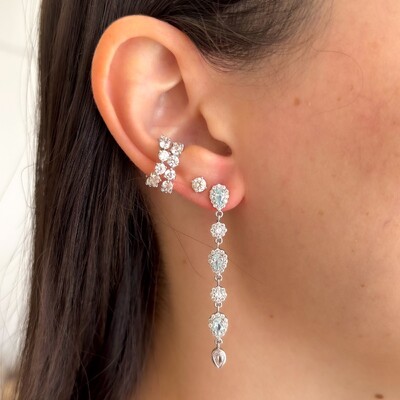 FotoBrinco Dinah gotas zircônia água marinha ródio branco