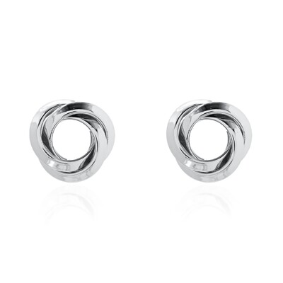 Foto Brinco Georgia aros lisos ródio branco