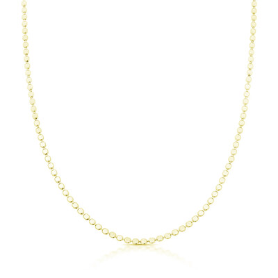 Foto Colar Urban bolinhas lisas achatadas ouro (45cm)