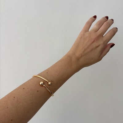 FotoPulseira bracelete Madison liso ouro