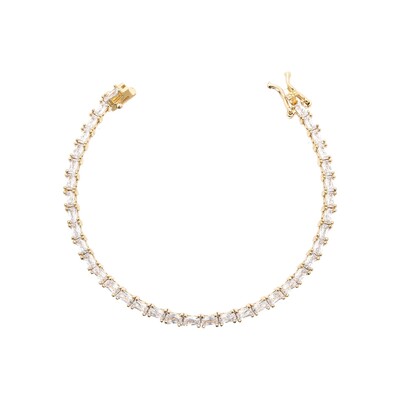 Foto Pulseira riviera Bonnie zircônias brancas ouro