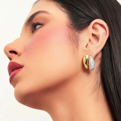 FotoBrinco Allegra zircônias brancas com mix de banhos