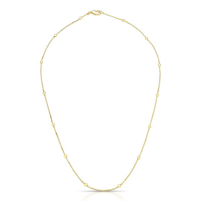 Foto Colar Vicky bolinhas lisas ouro (50cm)