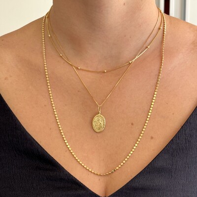 FotoColar medalha São Judas Tadeu prata 925 banho ouro