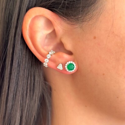 FotoBrinco mini Mendoza zircônias brancas ródio branco