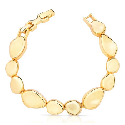 Foto Pulseira bracelete Vega orgânico liso ouro