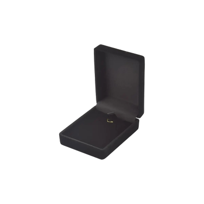 Foto Caixinha retangular para presente veludo preto (colar)