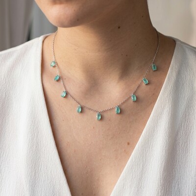 FotoColar Betty ovais esmeralda colombiana fusion prata 925