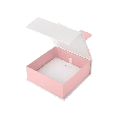 FotoCaixinha para presente em papel e veludo (rosa) 9x9