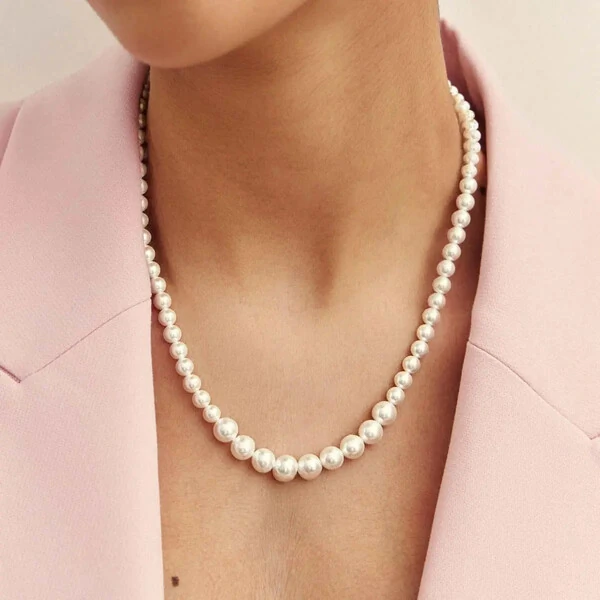 Colar Hazel pérolas shell ouro