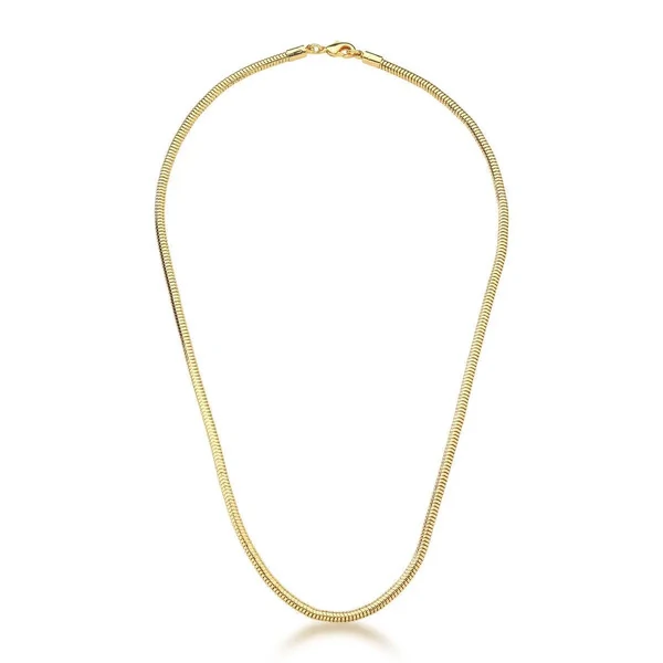 Colar malha rabo de rato ouro (45cm)