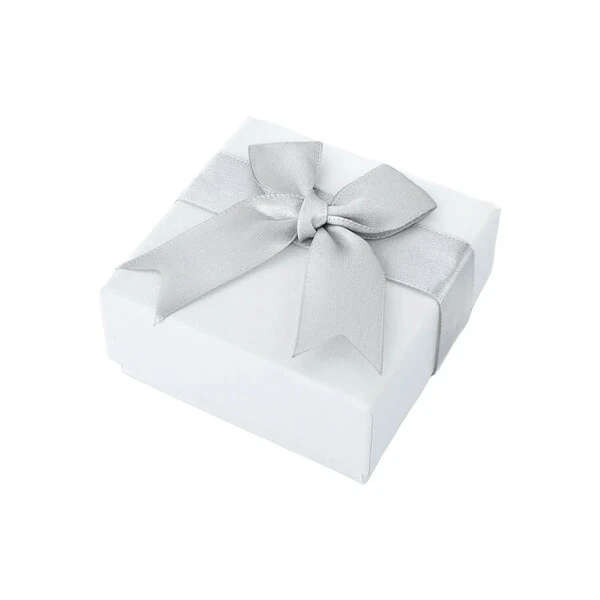 Caixinha para anel/colar/brinco cartonada (cinza)