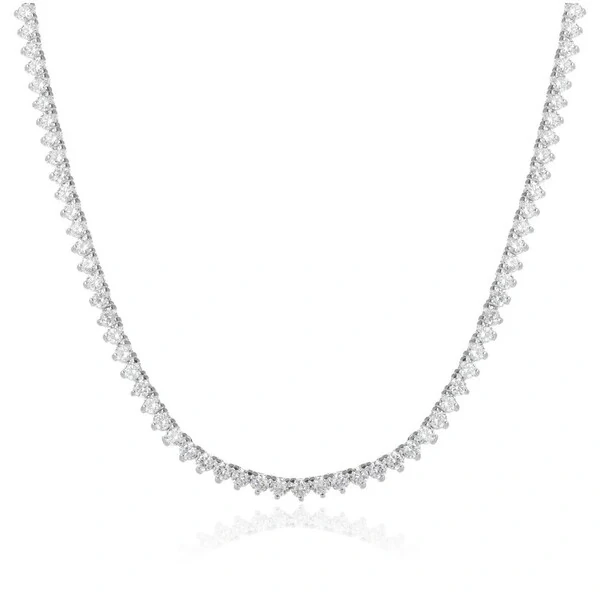 Colar classic riviera ródio branco (51cm)