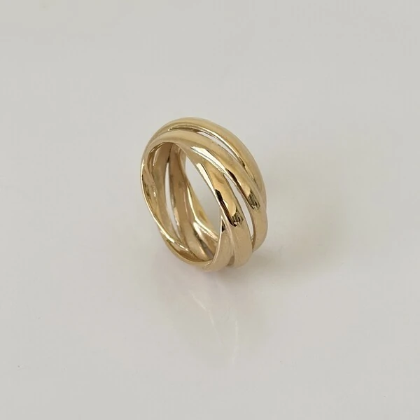 Anel aliança tripla Emma prata 925