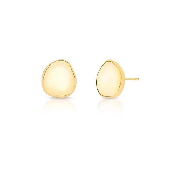 Brinco Vega orgânico liso ouro