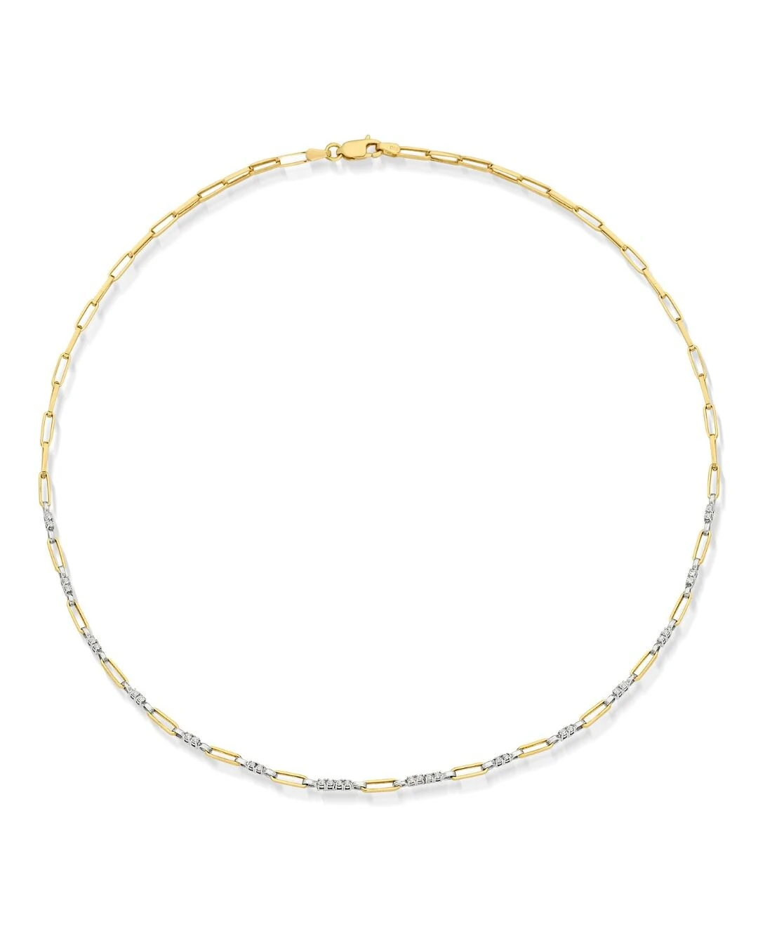 FotoColar Rivieras Intercaldas Ouro 18k e Diamantes