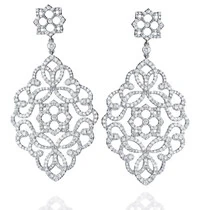 Brinco Ouro 18K com Brilhantes