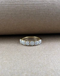 Anel Ouro 18k Com Brilhantes