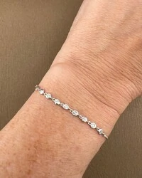 Pulseira Ouro 18k com Diamantes