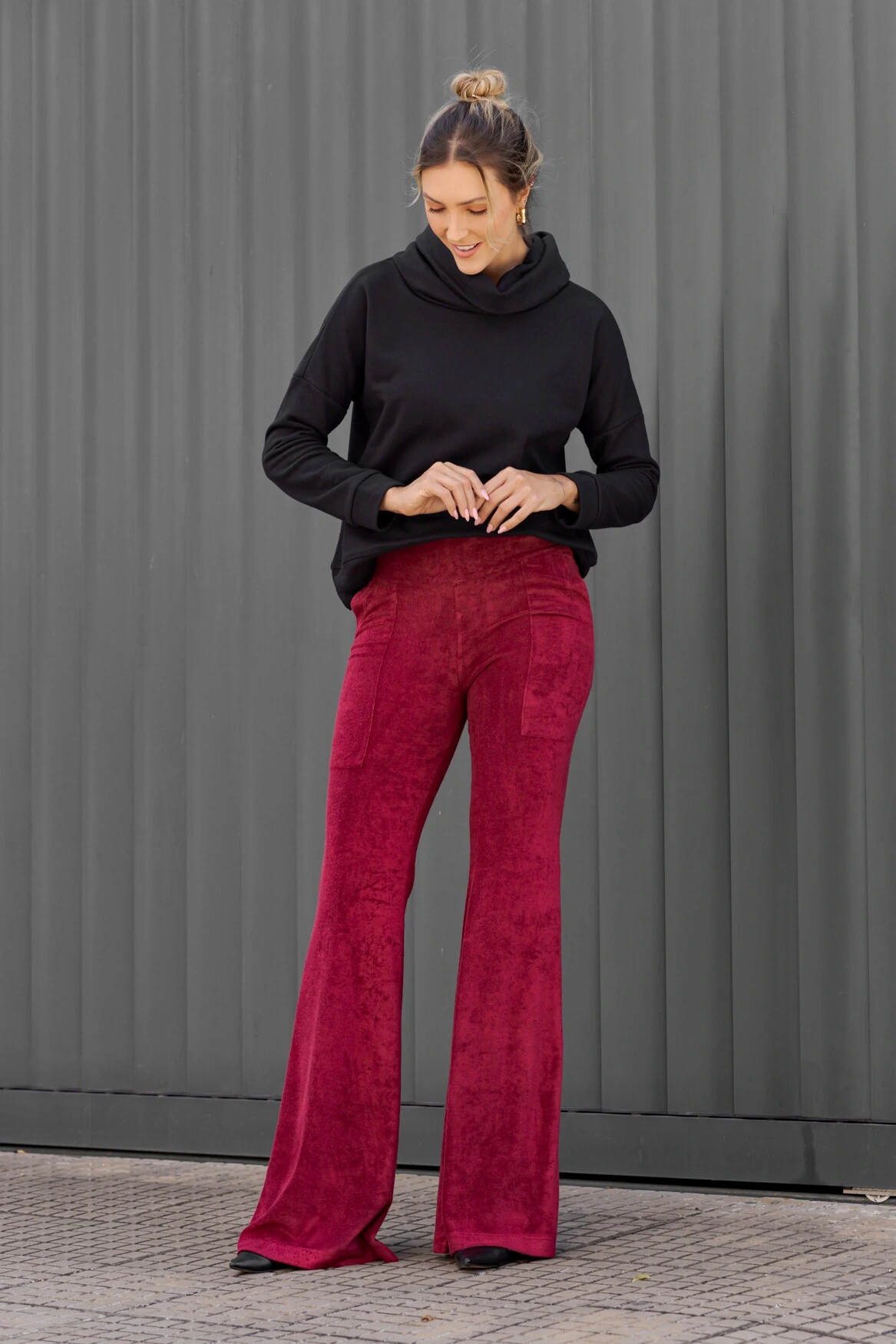 FotoCalça malha atoalhada Luiza