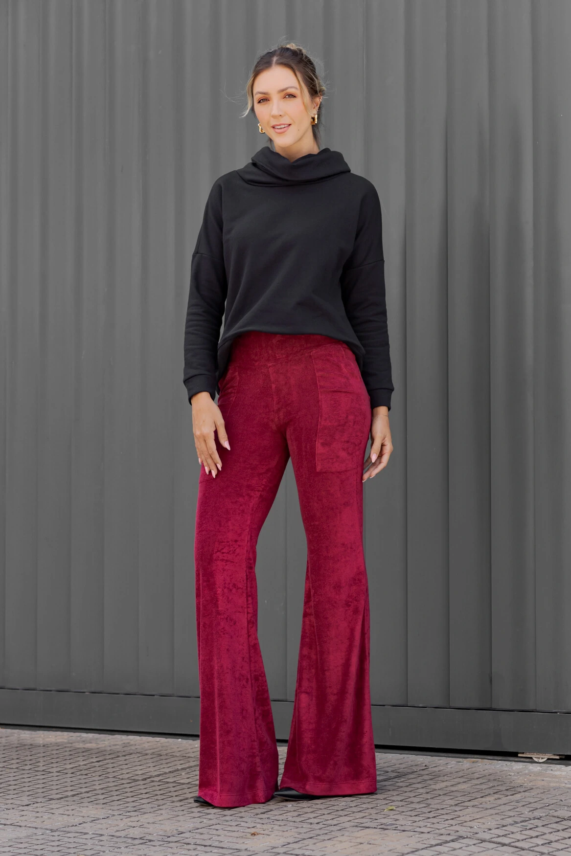 FotoCalça malha atoalhada Luiza