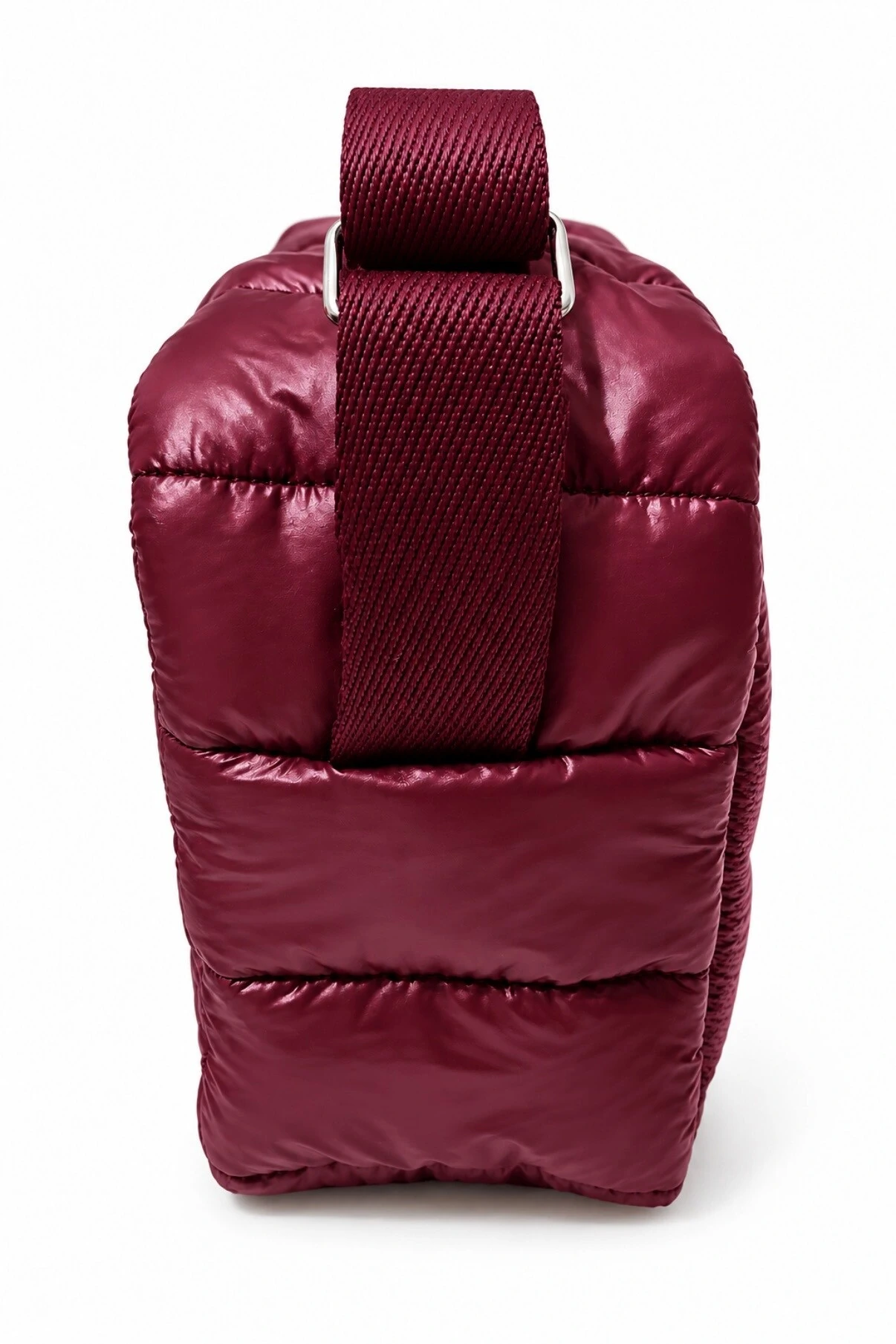 Foto Bolsa Transversal Puffer em Nylon Bordo